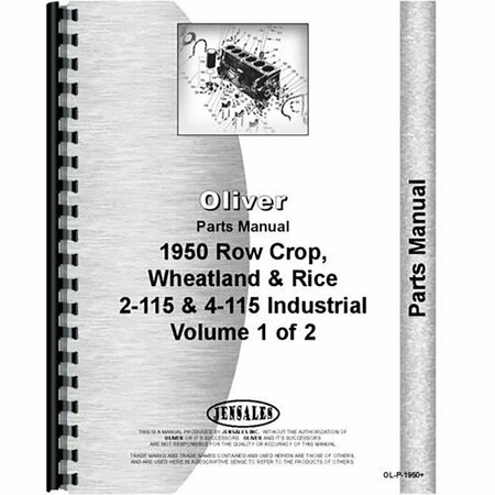 AFTERMARKET Tractor Parts Manual For Cockshutt 1950 RAP80547